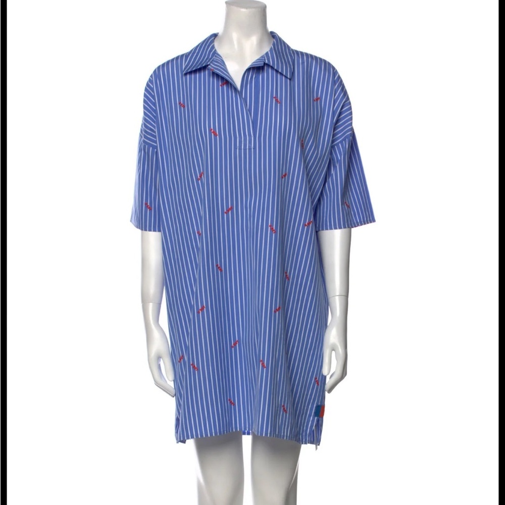 KULE Blue Striped Mini Dress - O Boy